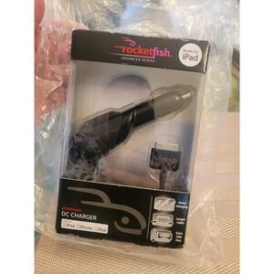 Rocketfish RF-IPDCCH Black Premium DC Car Charger 30 Pin for Apple iPhone/iPad